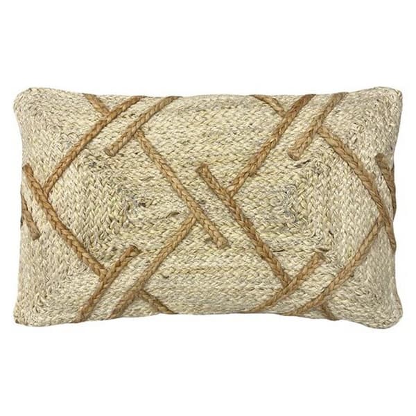 Furn Boda Jute Braided Cushion Cover Natural One Size