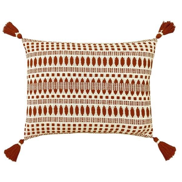 The Linen Yard Ganado Woven Cushion Cover Pecan One Size