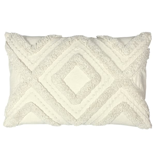 Furn Orson Tufted Cushion Cover Ecru One Size
