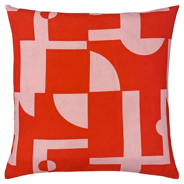 Furn Manhattan Abstract Cushion Cover Red/Pink One Size