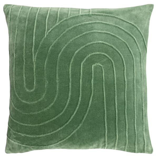 Furn Mangata Velvet Rectangular Cushion Cover Eucalyptus One Size