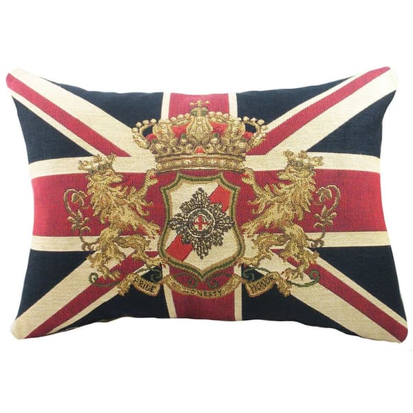 Evans Lichfield Tapestry Union Jack Cushion Cover Multicoloured 32cm x 46cm Evans Lichfield Tapestry Union Jack Cushion Cover Multicoloured 32cm x 46cm