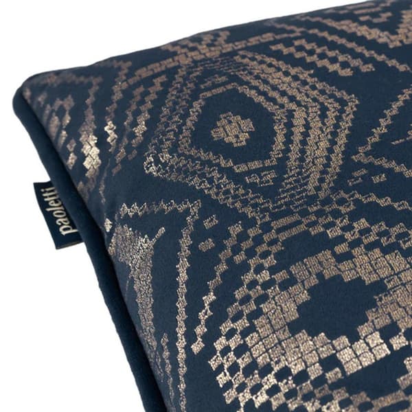 Paoletti Tayanna Velvet Metallic Cushion Cover
