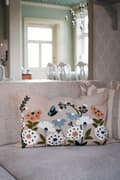 Pikkukuva 1 / 4: Cushion Cover Flora Embroidered Blue