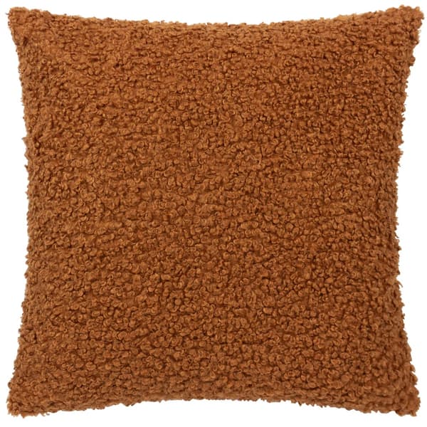 Yard Bouclé Textured Cushion Cover Ginger 45cm x 45cm