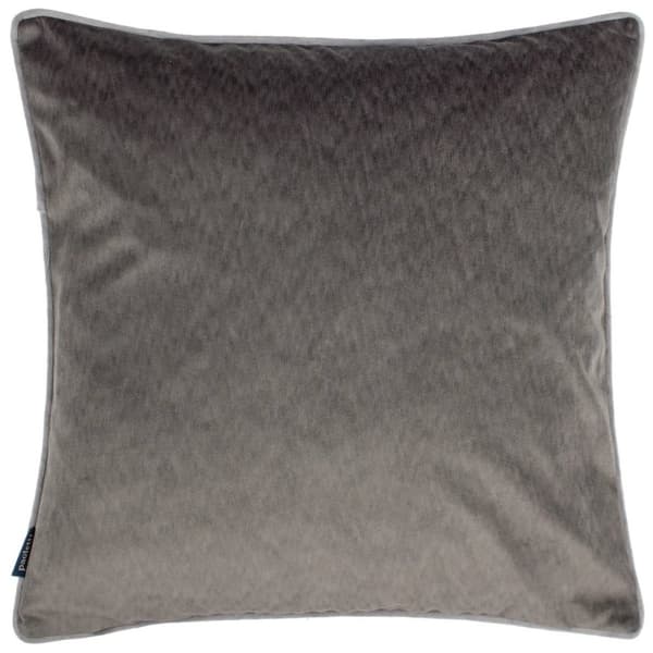 Paoletti Torto Velvet rektangulært pudebetræk Charcoal/Silver 50cm x 50cm
