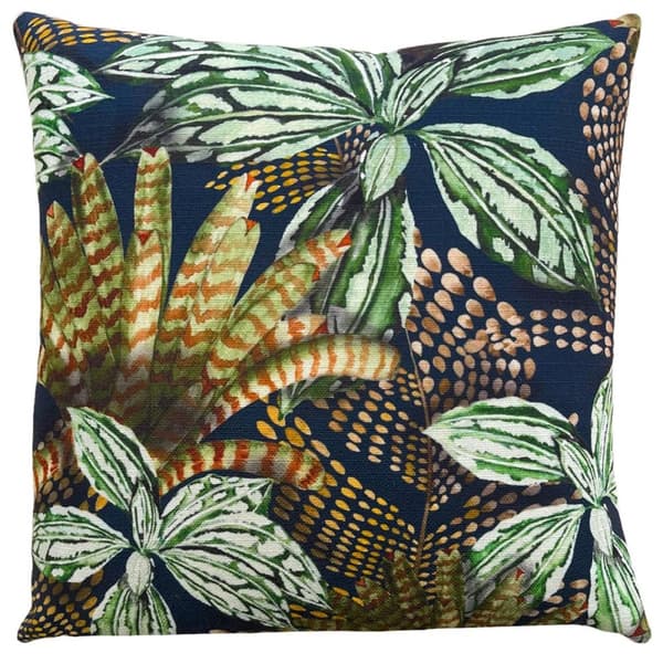 Wylder Mogori Leaves Cushion Cover Green 43cm x 43cm