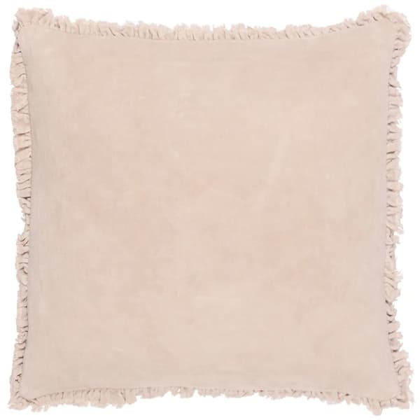 Yard Bertie Velvet tvättat kuddfodral Natural 45cm x 45cm