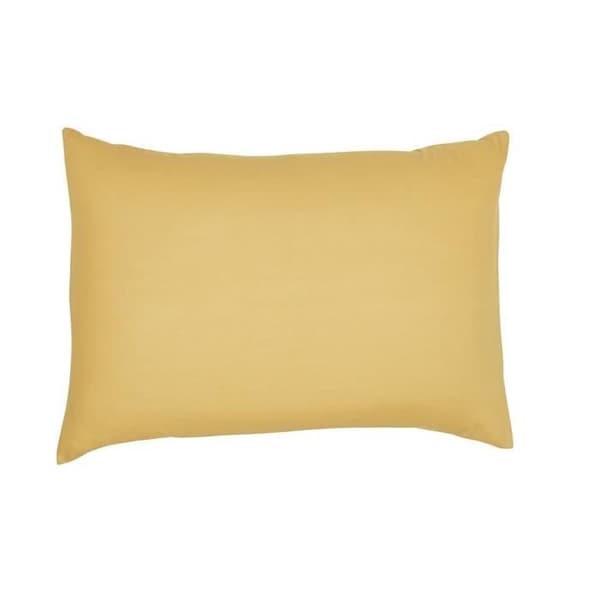 Kudde kudde i dag väsentlig - 50 x 70+5 cm - 100% une bomull - ockra