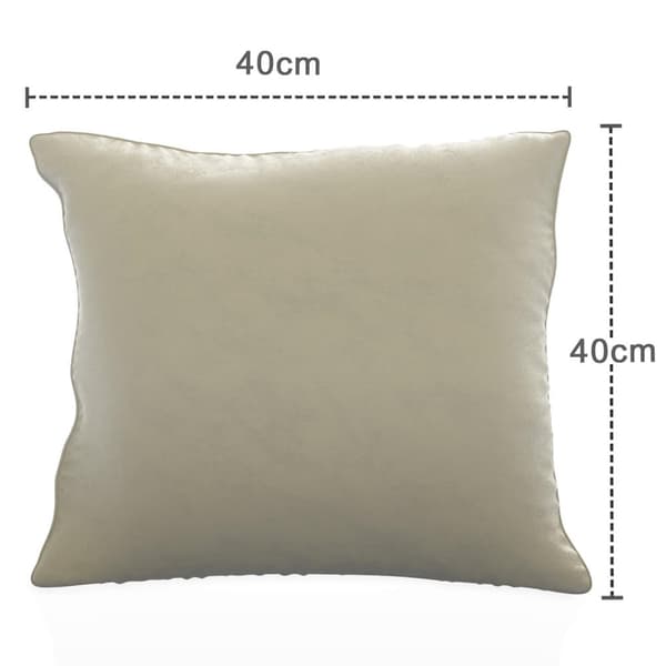 2x Dekorativa Kuddfodral i Sammet 40x40 cm För Vardagsrum Sovrum Bäddsoffa Kontor Cafeteria eller Väntrum