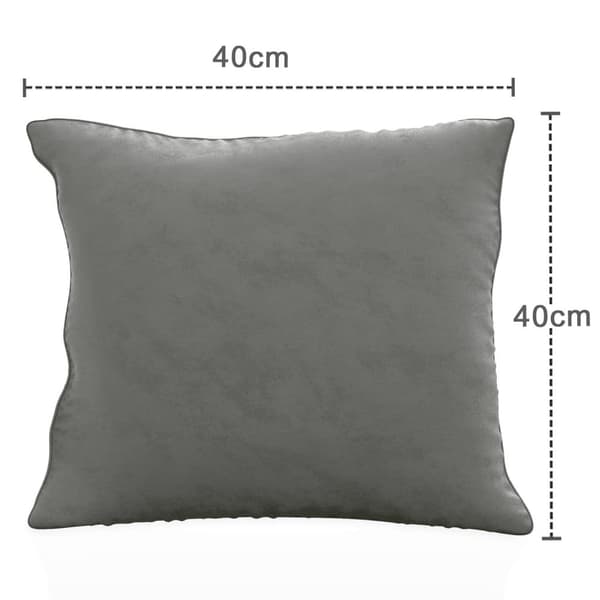 2x Dekorativa Kuddfodral i Sammet 40x40 cm För Vardagsrum Sovrum Bäddsoffa Kontor Cafeteria eller Väntrum