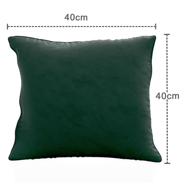 2x Dekorativa Kuddfodral i Sammet 40x40 cm För Vardagsrum Sovrum Bäddsoffa Kontor Cafeteria eller Väntrum