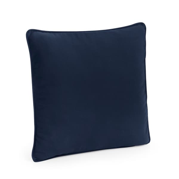Westford Mill Kuddfodral i bomull med pip från Fairtrade Natural/French Navy 40cm x 40cm x 18cm
