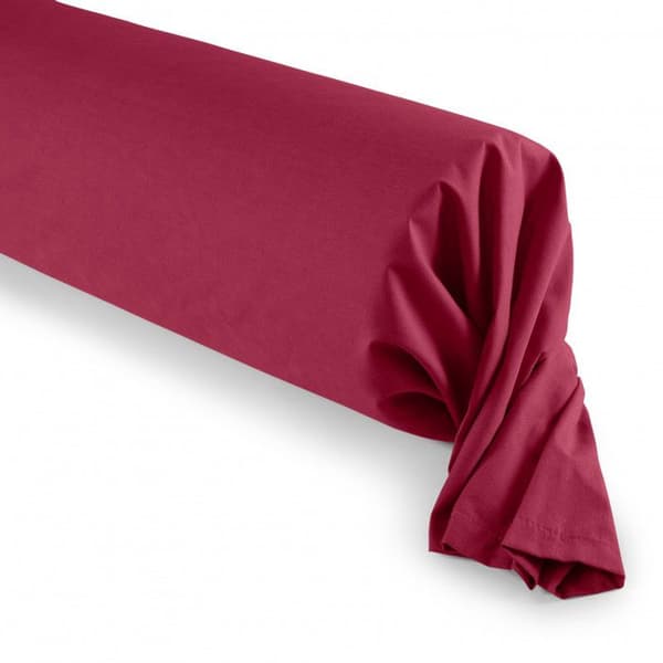 Bolsterfodral / 100 % bomull 57 trådar/cm² - Röd - 45 x 185 cm