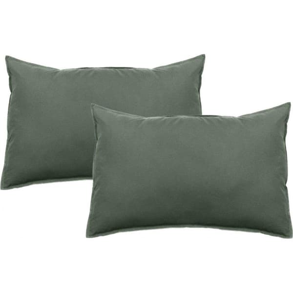 Set om 2 Palace örngott i ren tvättad färgad bomull 63 trådantal/cm² South Wind - Palace Cedar - Set med 2 örngott 50 x 70 cm