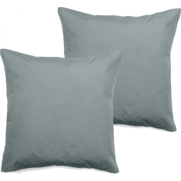 Set med 2 örngott i ren bomull percale 80 trådar/cm² South Wind - Lichen - 65 x 65 cm