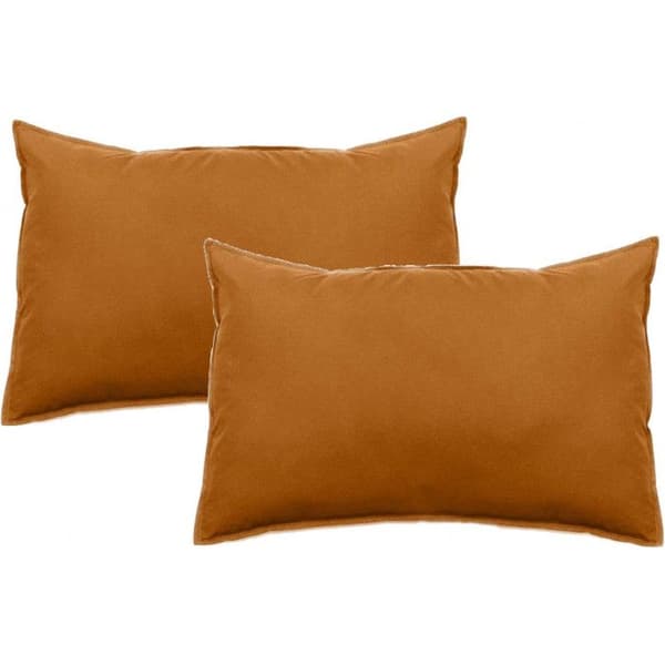 Set med 2 Palace örngott ren bomull 63 trådar/cm² Sydvind - Palace Terracotta - 50 x 70 cm
