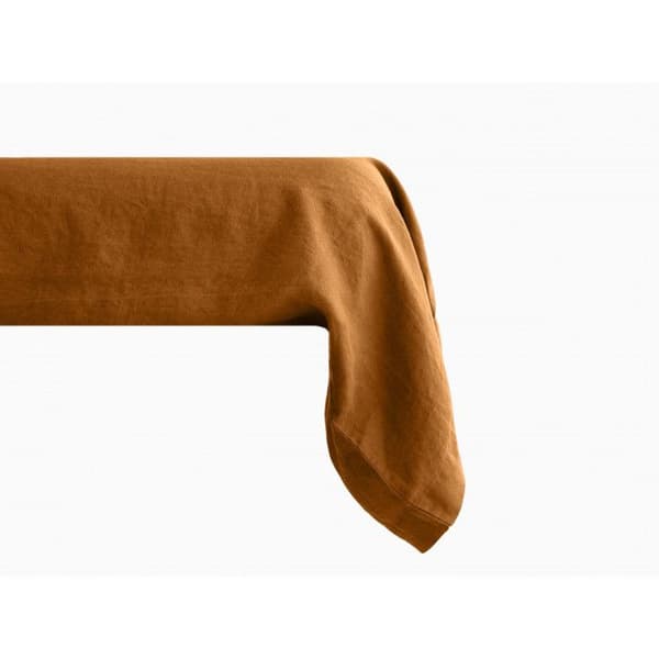 Palace bolsterfodral ren färgad tvättad bomull, 63 trådar/cm² Sydvind - Palace Terracotta - 43 x 195 cm