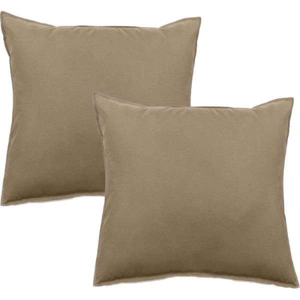 Set med 2 örngott Palace 100 % bomull tvättat och färgat 63 trådar/cm² Vent du sud - Palace Camel - Set med 2 örngott 65 x 65 cm