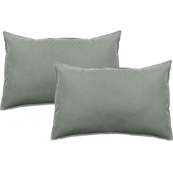 Set med 2 Palace örngott ren tvättad färgad bomull 63 trådantal/cm² South Wind - Palace Steel - Set med 2 örngott 50 x 70 cm
