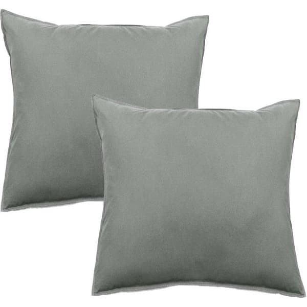 Set med 2 Palace örngott ren tvättad färgad bomull 63 trådantal/cm² South Wind - Palace Steel - Set med 2 örngott 65 x 65 cm
