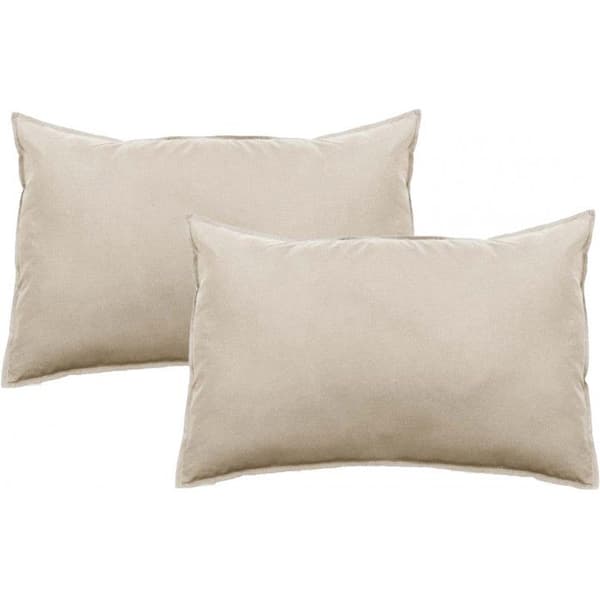 Set med 2 Palace örngott ren tvättad färgad bomull 63 trådar/cm² South Wind - Palace Lin - Set med 2 örngott 50 x 70 cm