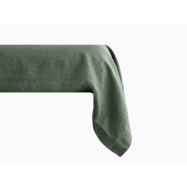 Palace bolsterfodral i ren, färgad, tvättad bomull, 63 trådar/cm² Sydvind - Palace Cèdre - 43 x 195 cm