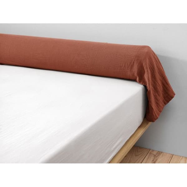Bolsterfodral "Gaïa" 85 x 185 cm "Cotton Gauze" - Gaïa Terracotta - 85 x 185 cm