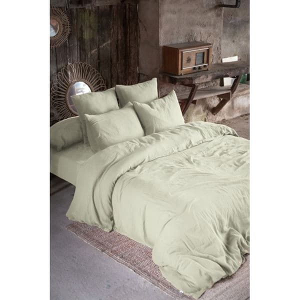 Örngott "Gaïa" 60 x 60 cm & 50 x 70 cm "Cotton Gauze" - Gaïa Water Green - 60 x 60 cm
