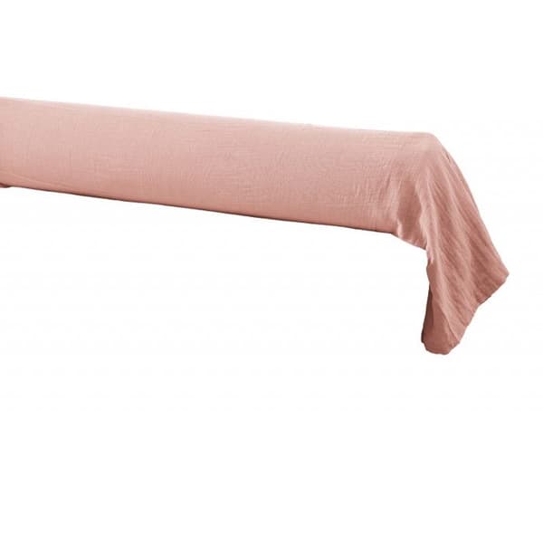 Taie de traversin "Gaïa" 85 x 185 cm "Gaze de Coton" - Gaïa Rose Pêche - 85 x 185 cm