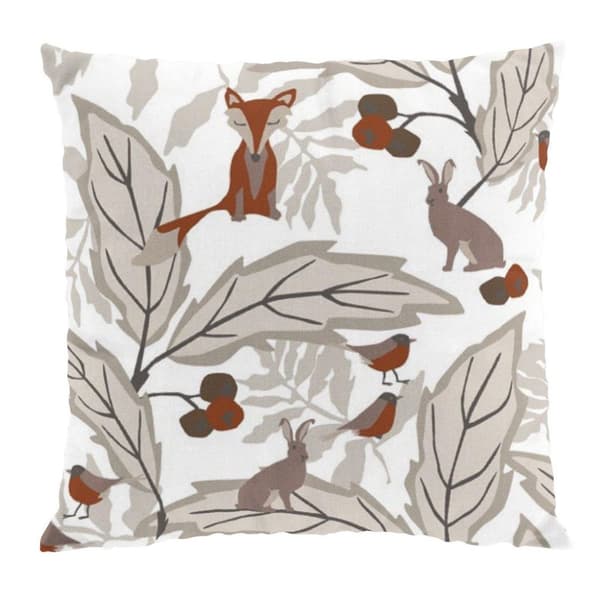 Skogens Vänner Kuddfodral 47x47 cm Beige