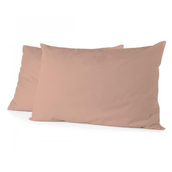 Örngott - HOME LINGE PASSION - 50x70 cm - 100% bomull - Rosa - Fodral med ficköppning