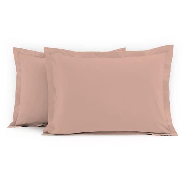 Örngott - HOME LINGE PASSION - 50x70 cm - 100% bomull - Rosa - Fodral med ficköppning