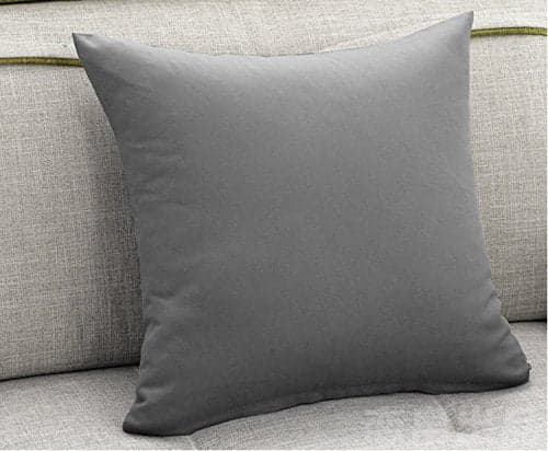 WOLTU 2er Set Kissenbezug 30x40 cm Dunkelgrau 100% Baumwolle, Nur Kissenbezug - Kissenbezüge Kopfkissenbezug mit Reissverschluss, Weicher Sofakissenbe