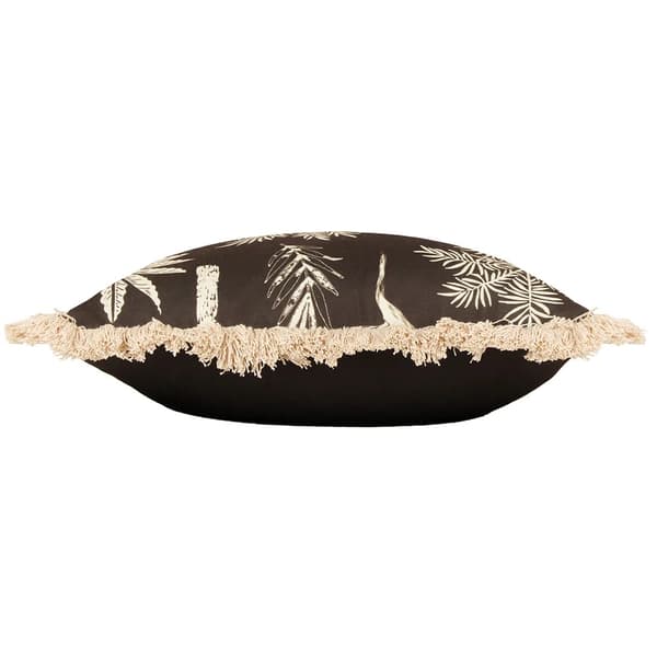 Paoletti Colonial Fringed Palm Tree Cushion Cover