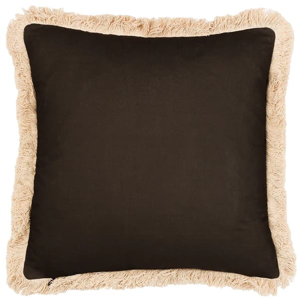Paoletti Colonial Fringed Palm Tree Cushion Cover