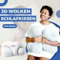 Miniatyrbild 2 av 4: Sovkudde, »MAVURALiving AirSleep 3D Ergonomisk sovkudde All-Around Cloud Kudde Nackkudde