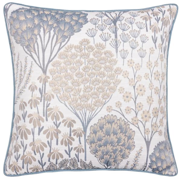 Wylder Ophelia Jacquard Floral Cushion Cover Wedgewood 50cm x 50cm