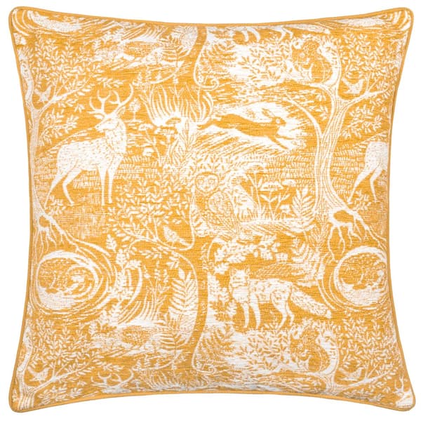 Furn Winter Woods Chenille Animals Cushion Cover