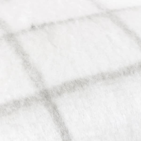 Yard Yarrow Faux Mohair Checked Cushion Cover
