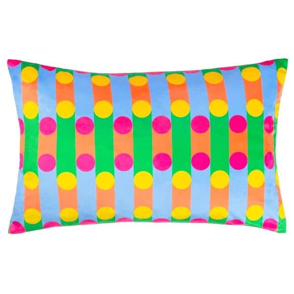 Heya Home Bon Bon Velvet Cushion Cover Multicoloured 60cm x 40cm