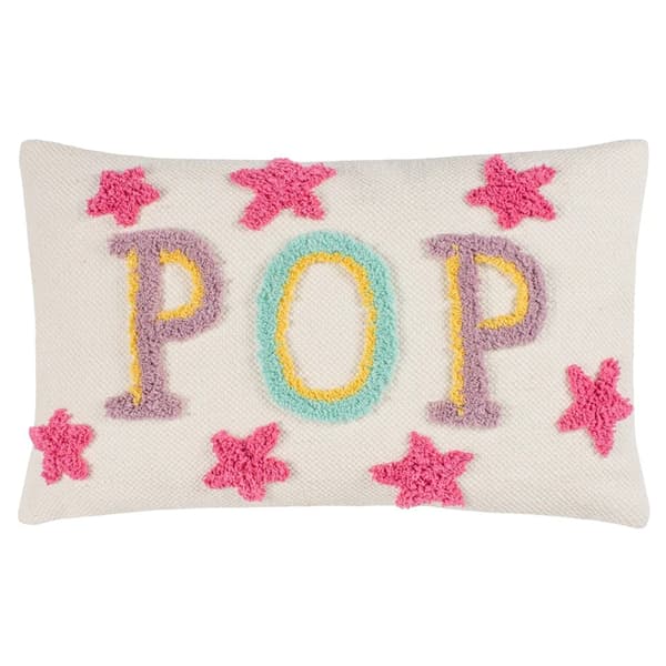 Heya Home Pop Tufted Cushion Cover Multicoloured 50cm x 30cm