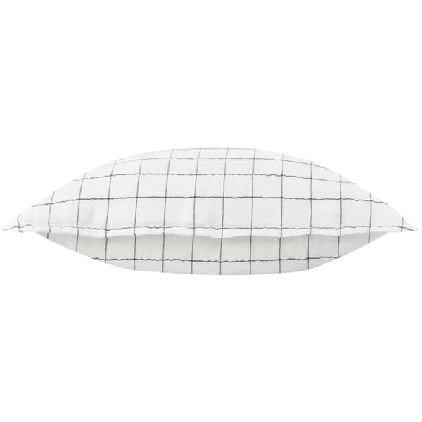 Yard Oxford Trim Linen Grid Cushion Cover