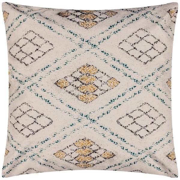 Furn Atlas Geometric Outdoor Cushion Cover Natural 43cm x 43cm