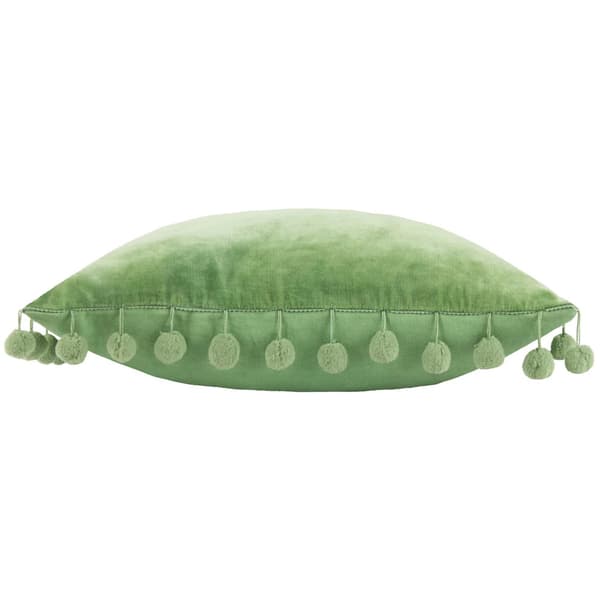 Furn Dora Pom Pom Velvet Square Cushion Cover