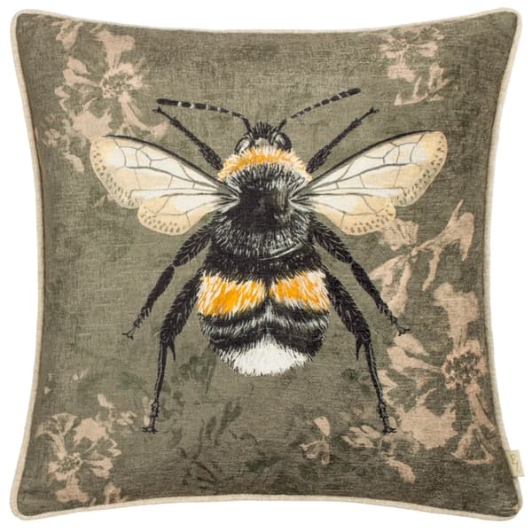 Evans Lichfield Kuddfodral Avebury Bee Sage 43cm x 43cm