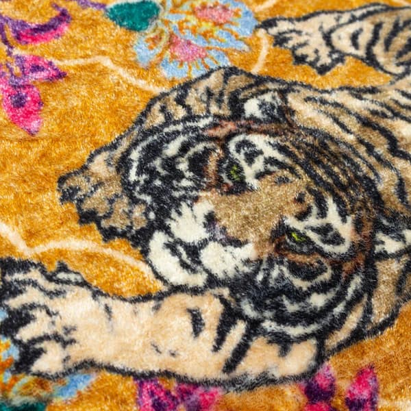 Wylder Tropics Tigerscope Piped Velvet Cushion Cover
