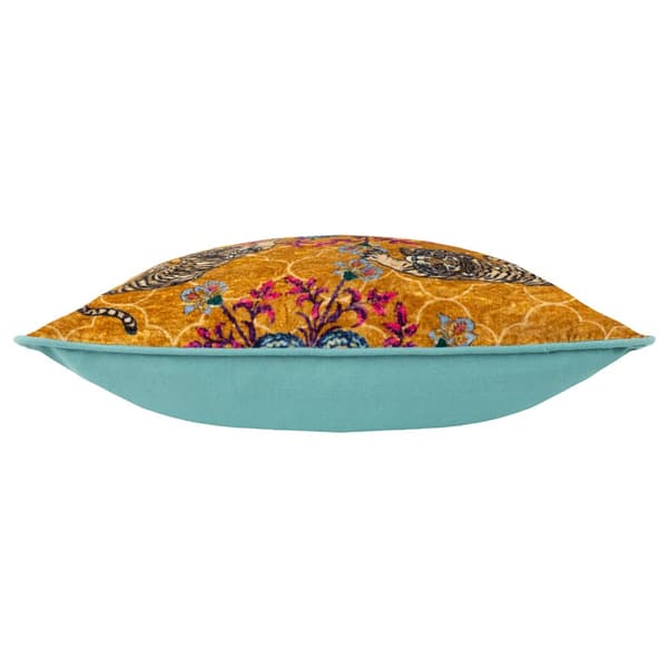 Wylder Tropics Tigerscope Piped Velvet Cushion Cover