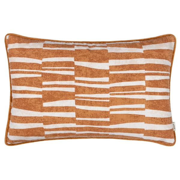 Hoem Piper Abstract Cushion Cover Dusk/Bronze 40cm x 60cm