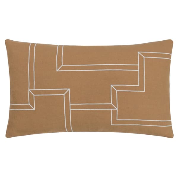 Hoem Marzena Geometric Cushion Cover Toffee 30cm x 50cm